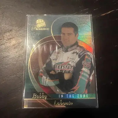 Bobby Labonte trading card from 2002 Press Pass Premium In The Zone Insert #IZ8