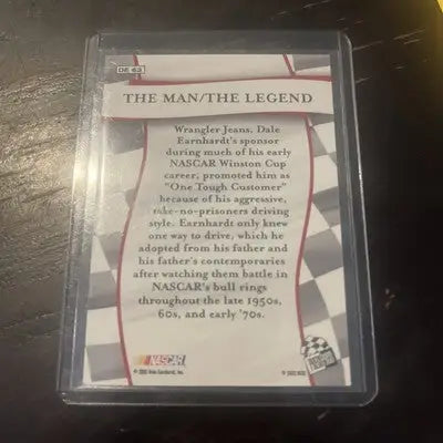 Dale Earnhardt trading card from 2002 Press Pass VIP collection