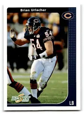 Brian Urlacher 2002 Score #46 trading card featuring the NFL star linebacker