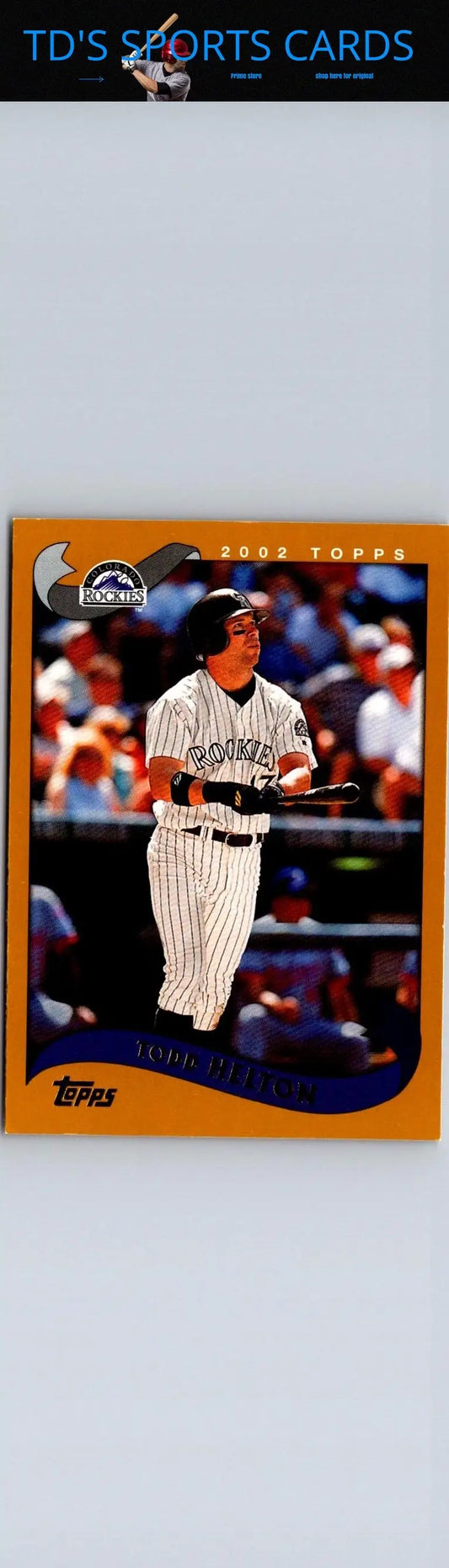 2002 Topps #707 Todd Helton baseball card for trading card enthusiasts and collectors