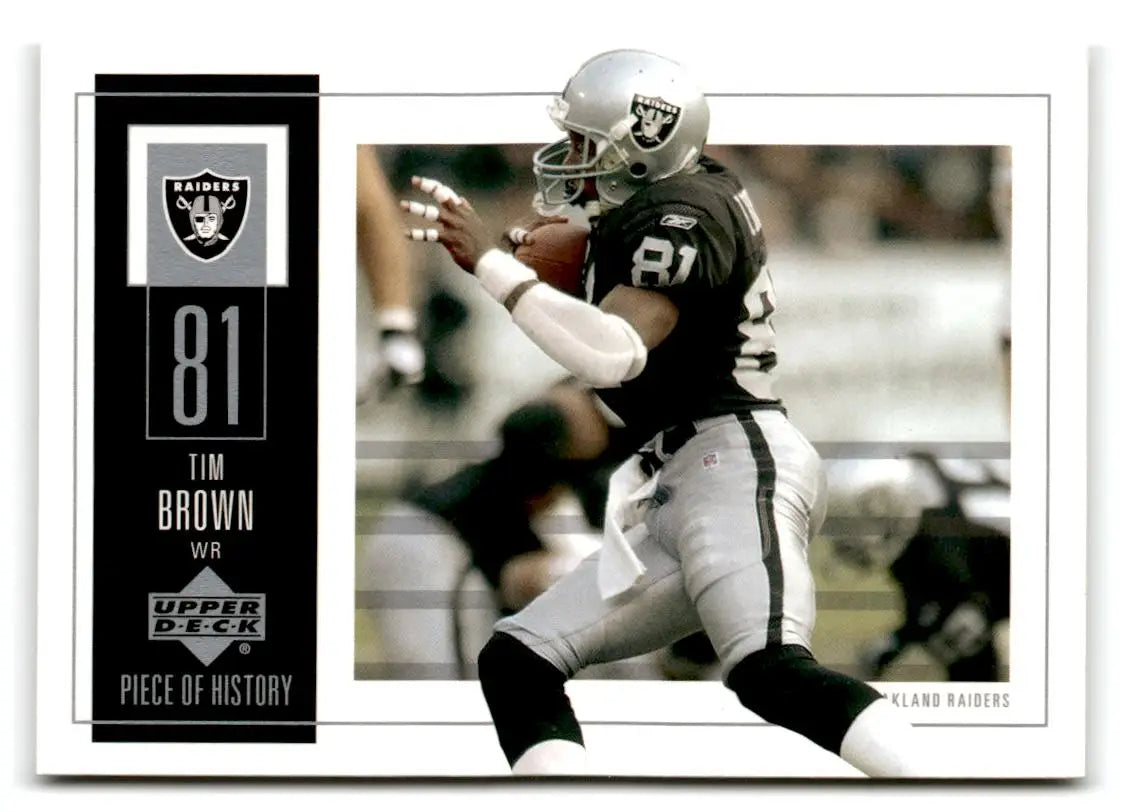 2002 UD Piece of History #72 Tim Brown - Trading Cards