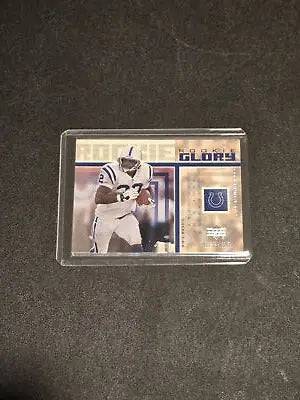 Football rookie card featuring Edgerrin James Edgerrin James Rookie Glory collectible
