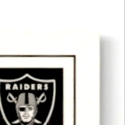 Framed Oakland Raiders emblem from 2002 Upper Deck Football featuring Jerry Rice