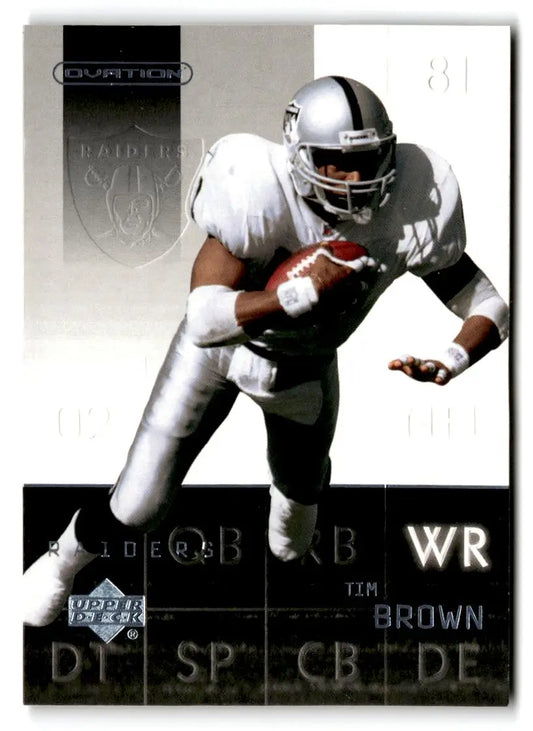 2002 Upper Deck Ovation #62 Tim Brown - Trading Card