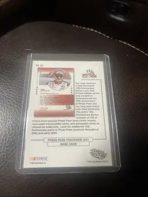 Dale Earnhardt trading card from the 2003-04 Press Pass 10th Anniversary series