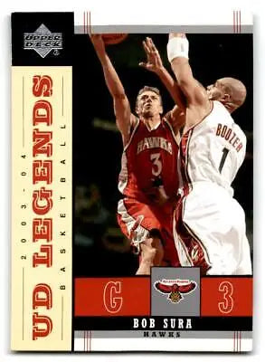 Bob Sura basketball card from 2003-04 Upper Deck Legends collectors set