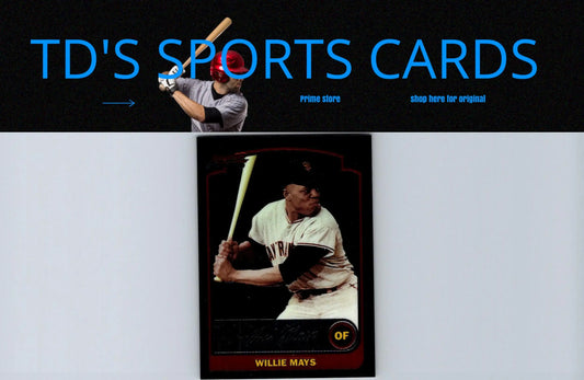 Willie Mays 2003 Bowman Chrome #351 trading card showcased in high-quality image