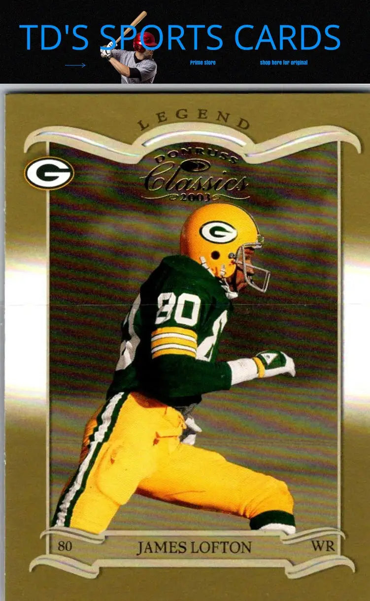 James Lofton football trading card from Donruss Classics 2003 series