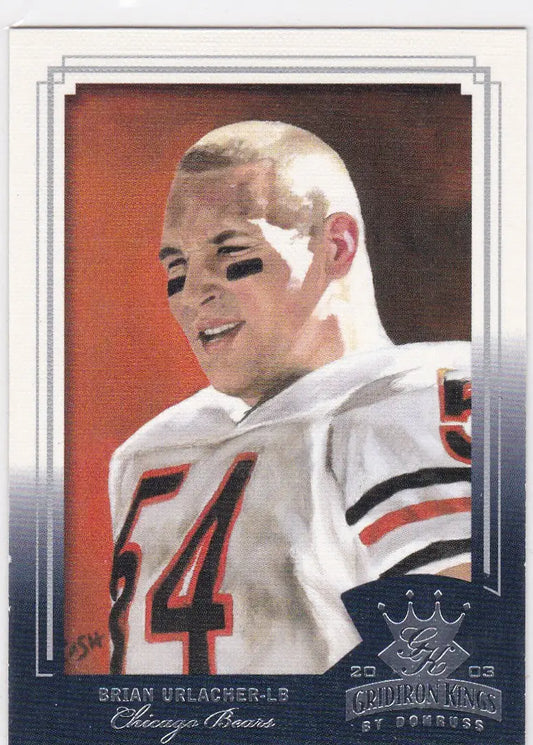 2003 Donruss Gridiron Kings football card featuring Brian Urlacher Chicago Bears player