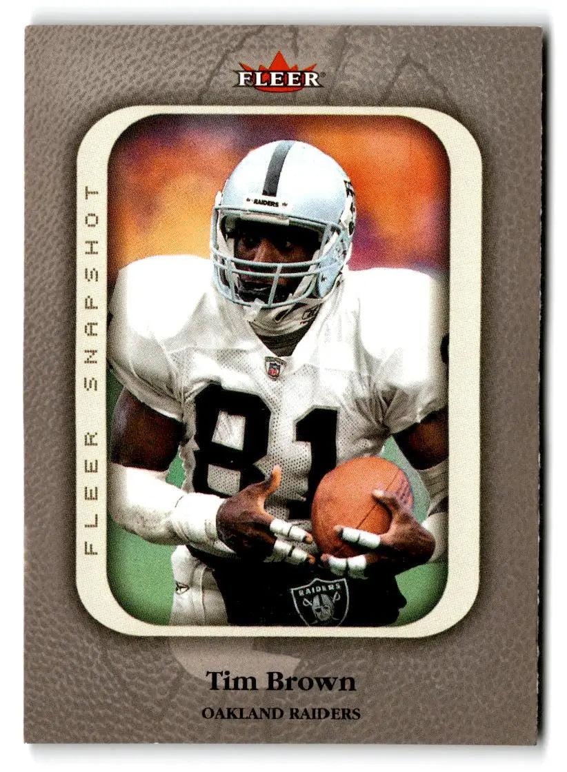 2003 Fleer Snapshot #18 Tim Brown - Trading Card