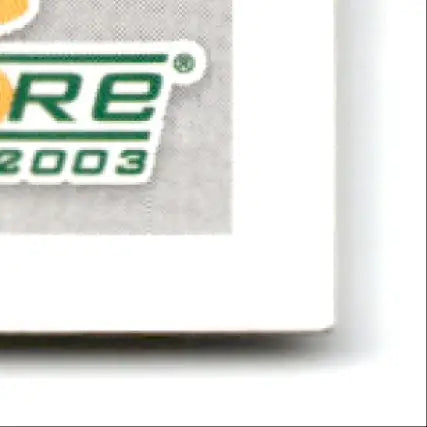 Score football Jerry Rice card with gray textured surface and green and orange lettering