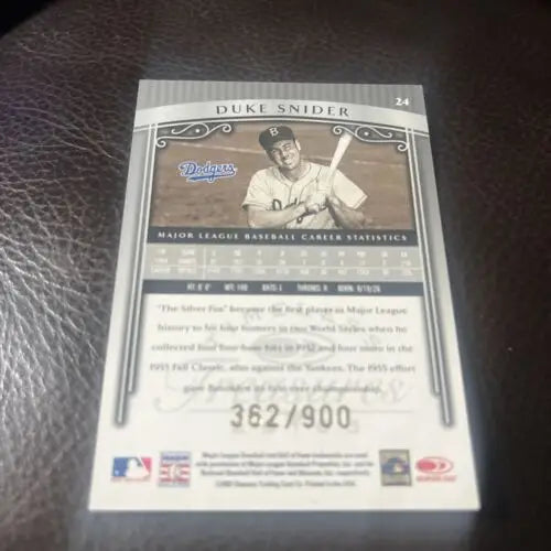 Duke Snider trading card from 2003 Timeless Treasures #24 in NM-MT condition