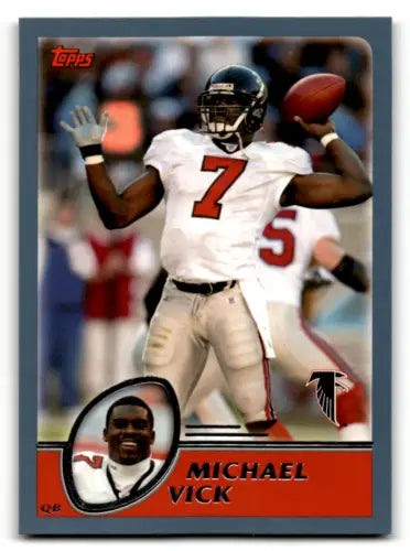 Michael Vick football card 2003 Topps #1 NM-MT original gloss Simply Sandoval