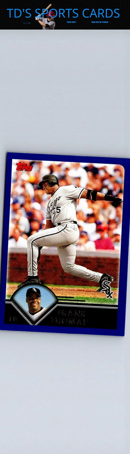 2003 Topps #109 Frank Thomas baseball card, a must-have for trading cards collectors