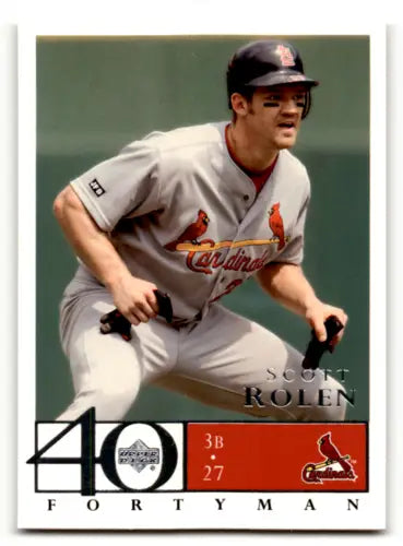 Scott Rolen baseball card 2003 Upper Deck 40-Man Near Mint original gloss collectible