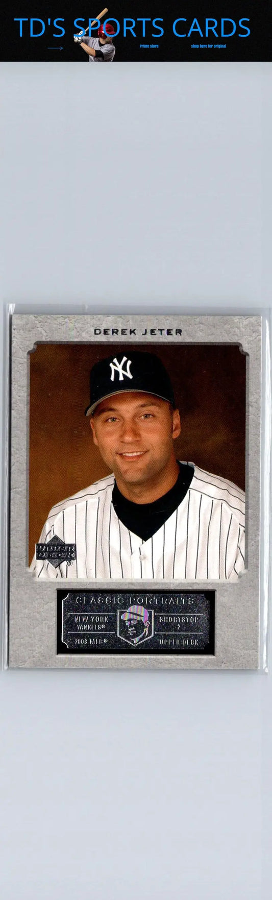 Derek Jeter baseball card from 2003 Upper Deck Classic Portraits collection