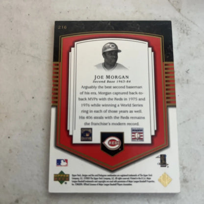 Joe Morgan 2003 Upper Deck Classic Portraits Baseball card, Royalty /1200, #216 A38
