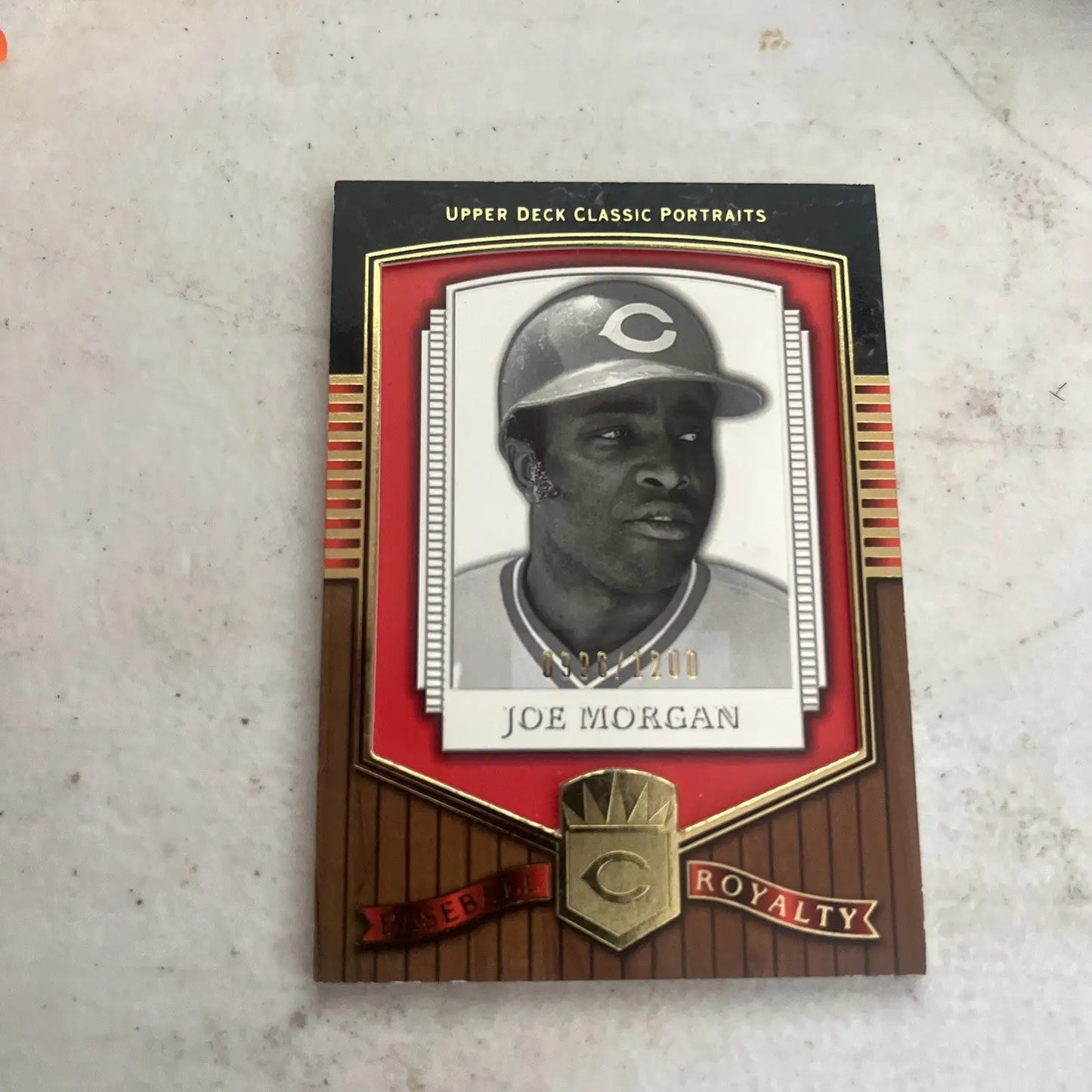 Joe Morgan baseball card from 2003 Upper Deck Classic Portraits series, limited /1200