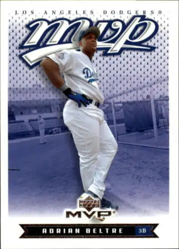 Adrian Beltre baseball card from 2003 Upper Deck MVP with original gloss features