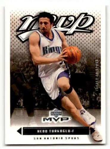 Hedo Turkoglu San basketball card, 2003 Upper Deck MVP original gloss edition