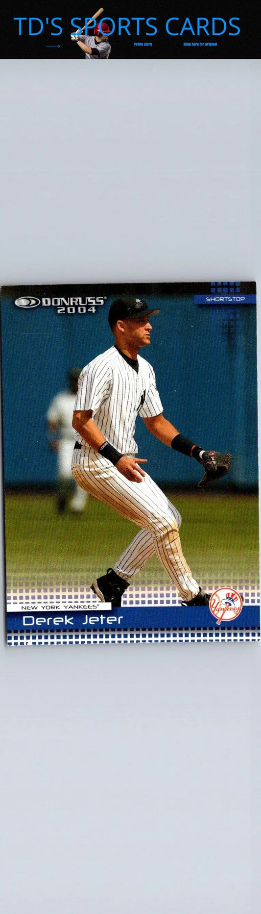Derek Jeter 2004 Donruss #152 trading card showcasing the iconic baseball superstar
