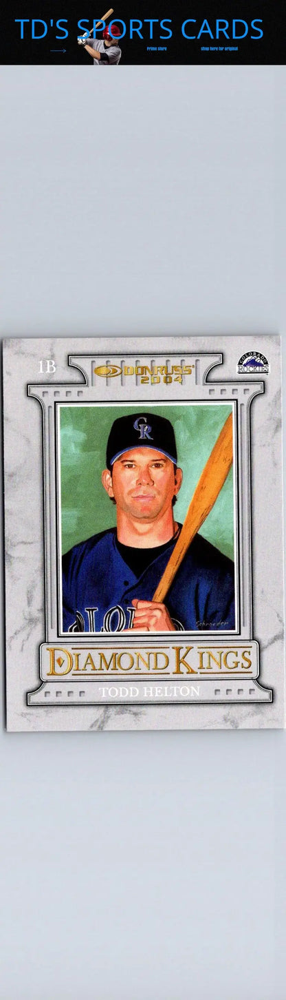 2004 Donruss #17 Todd Helton Stat Line Career card #/337 featuring Todd Helton stats