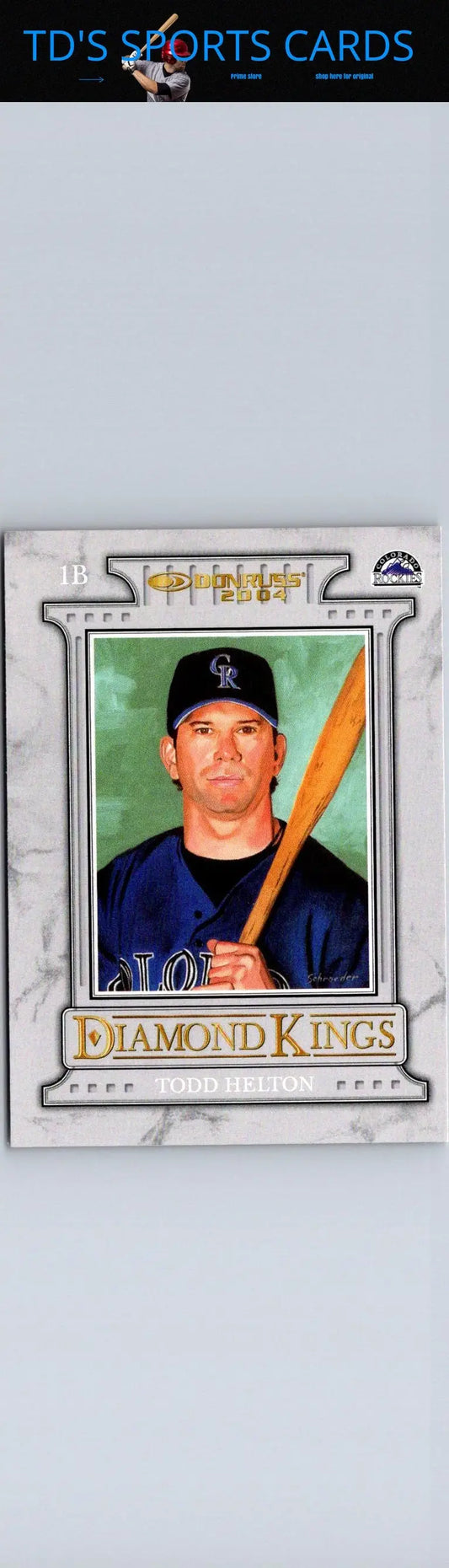 2004 Donruss #17 Todd Helton Stat Line Career card #/337 featuring Todd Helton stats