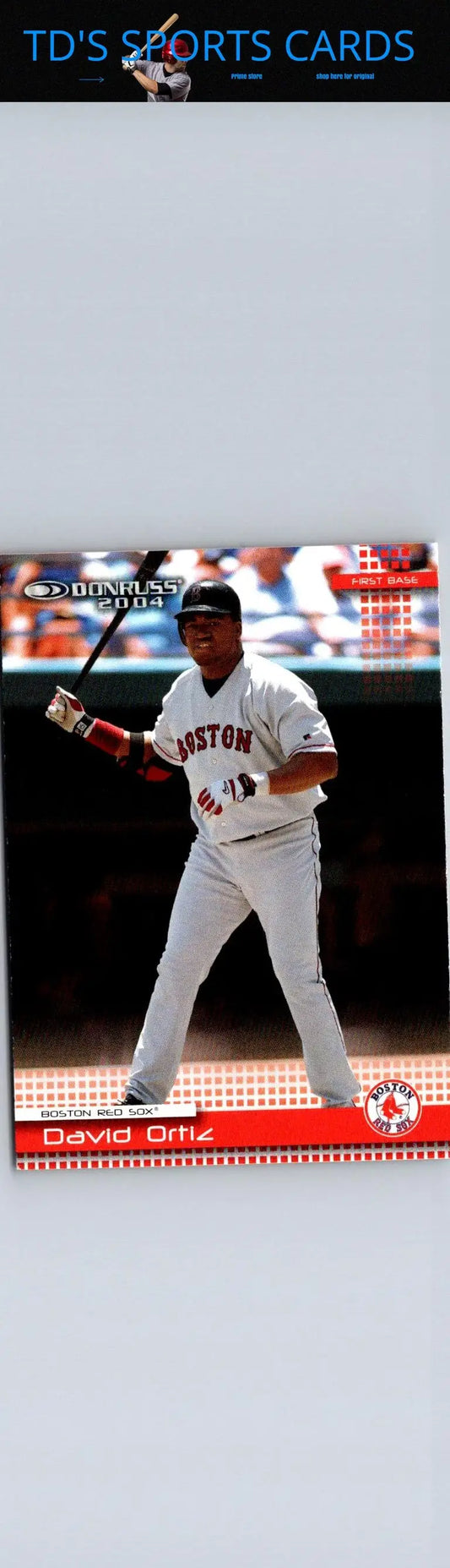2004 Donruss #89 David Ortiz baseball card, a must-have for trading cards collectors