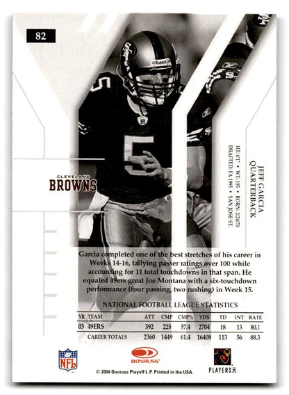 2004 Donruss Elite #82 Jeff Garcia - Trading Cards