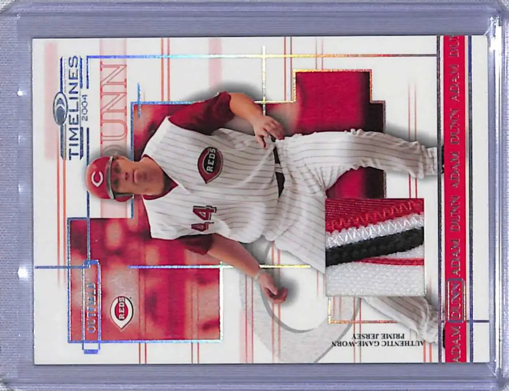 Adam Dunn baseball card from 2004 Donruss Timelines Cincinnati Reds NM-MT