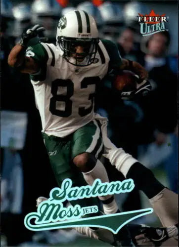 2004 Fleer Ultra #21 Santana Moss NM-MT NY Jets original gloss football card for sale