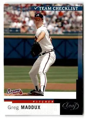 Greg Maddux baseball card from the 2004 Leaf #287 trading cards collection