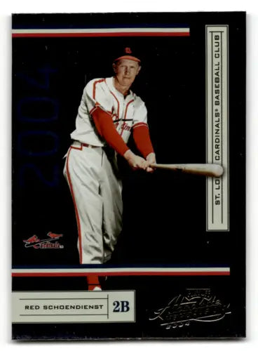 Red Schoendienst 2004 Playoff Absolute Memorabilia baseball card with original gloss