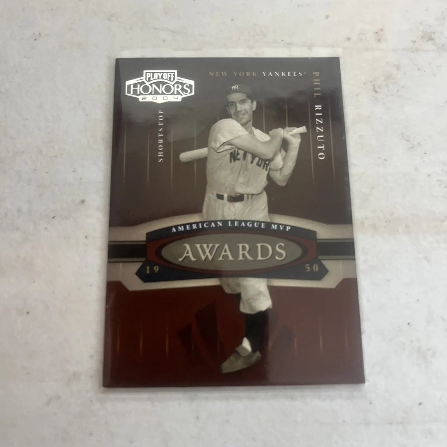 Phil Rizzuto 2004 Playoff Honors baseball trading card SP A-1 880/1950 NR