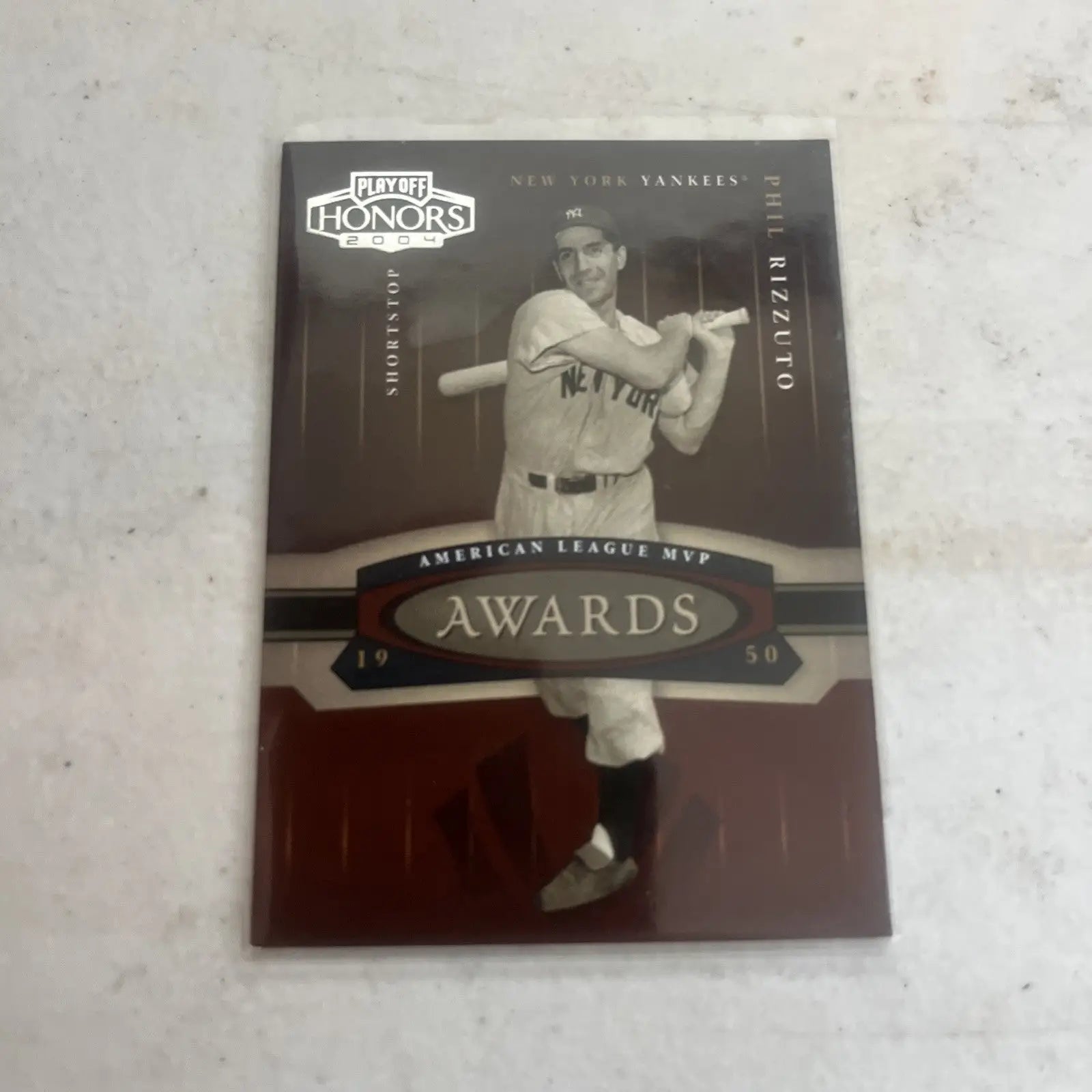 Phil Rizzuto 2004 Playoff Honors baseball trading card SP A-1 880/1950 NR