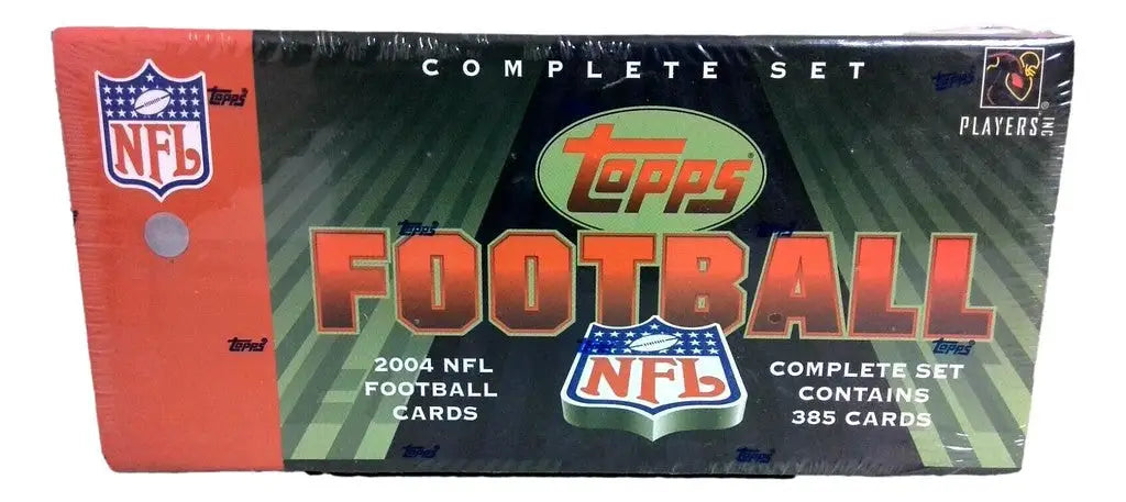 Complete set of 2004 Topps Football trading cards in factory sealed box