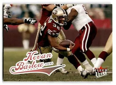 Kevan Barlow football card from 2004 Ultra trading cards collection