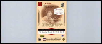 Al Kaline baseball card from 2004 Upper Deck Sweet Spot Classic collection