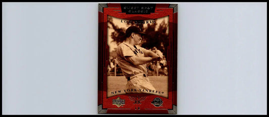 Lou Gehrig baseball card from 2004 Upper Deck Sweet Spot Classic #53 collectible