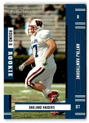 2005 Playoff Prestige #223 Anttaj Hawthorne football trading card for collectors