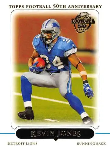 2005 Topps #18 Kevin Jones football card with original gloss from Simply Sandoval