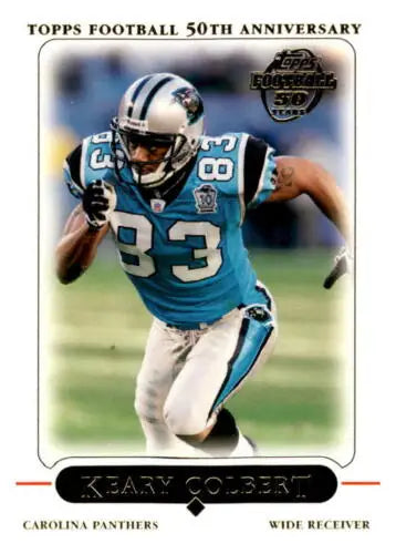 2005 Topps #74 Keary Colbert football card in original gloss, cards typically sell NM-MT