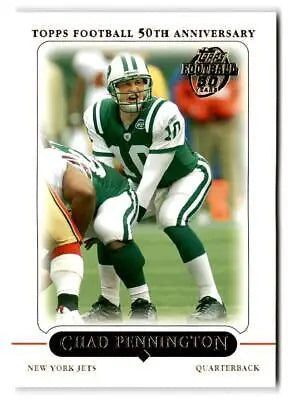 Football trading card of Chad Pennington from 2005 Topps #91 series