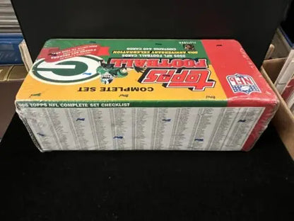 Sealed 2005 Topps NFL complete set featuring Green Bay Packers rookies and Aaron Rodgers