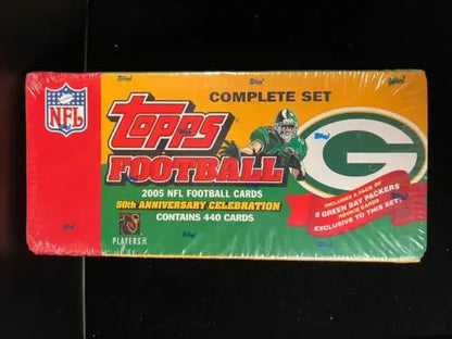 Sealed 2005 Topps Football Card Complete Set Green Bay Packers Rookies Aaron Rodgers