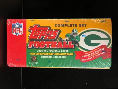 Sealed 2005 Topps Football Card Complete Set Green Bay Packers Rookies Aaron Rodgers
