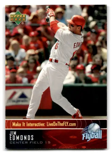Jim Edmonds baseball card from 2005 Upper Deck Flyball original gloss EX condition