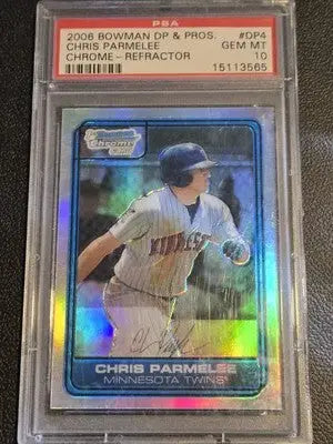 Graded Bowman Chrome Draft Picks DP4 Chris Parmelee baseball card PSA 10