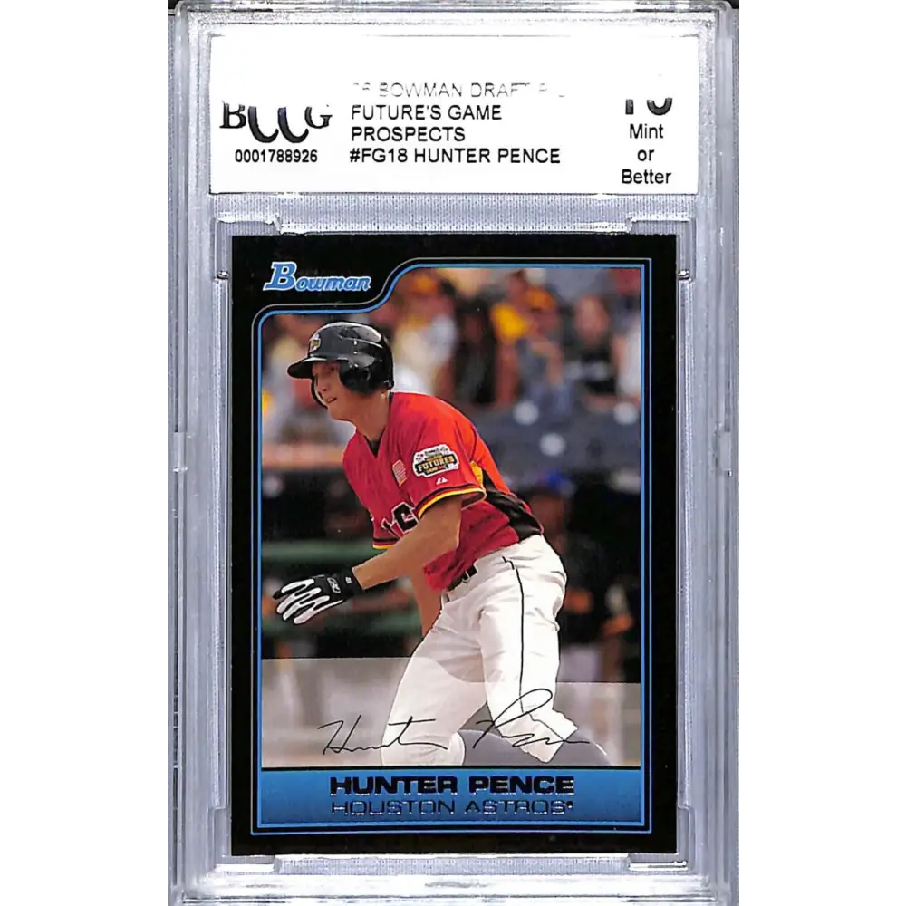 2006 Bowman Draft Picks Future's Game #FG18 Hunter Pence BCCG 10 Mint or Better Houston Astros