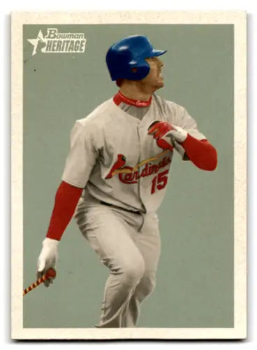 2006 Bowman Heritage Jim Edmonds baseball card in Cardinals uniform with original gloss